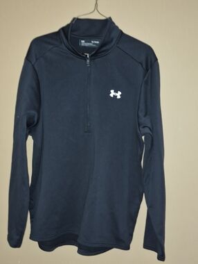 Men's Under Armour Black Half-Zip Performance Top XL